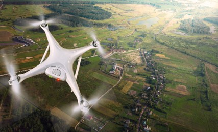 Drone at airport