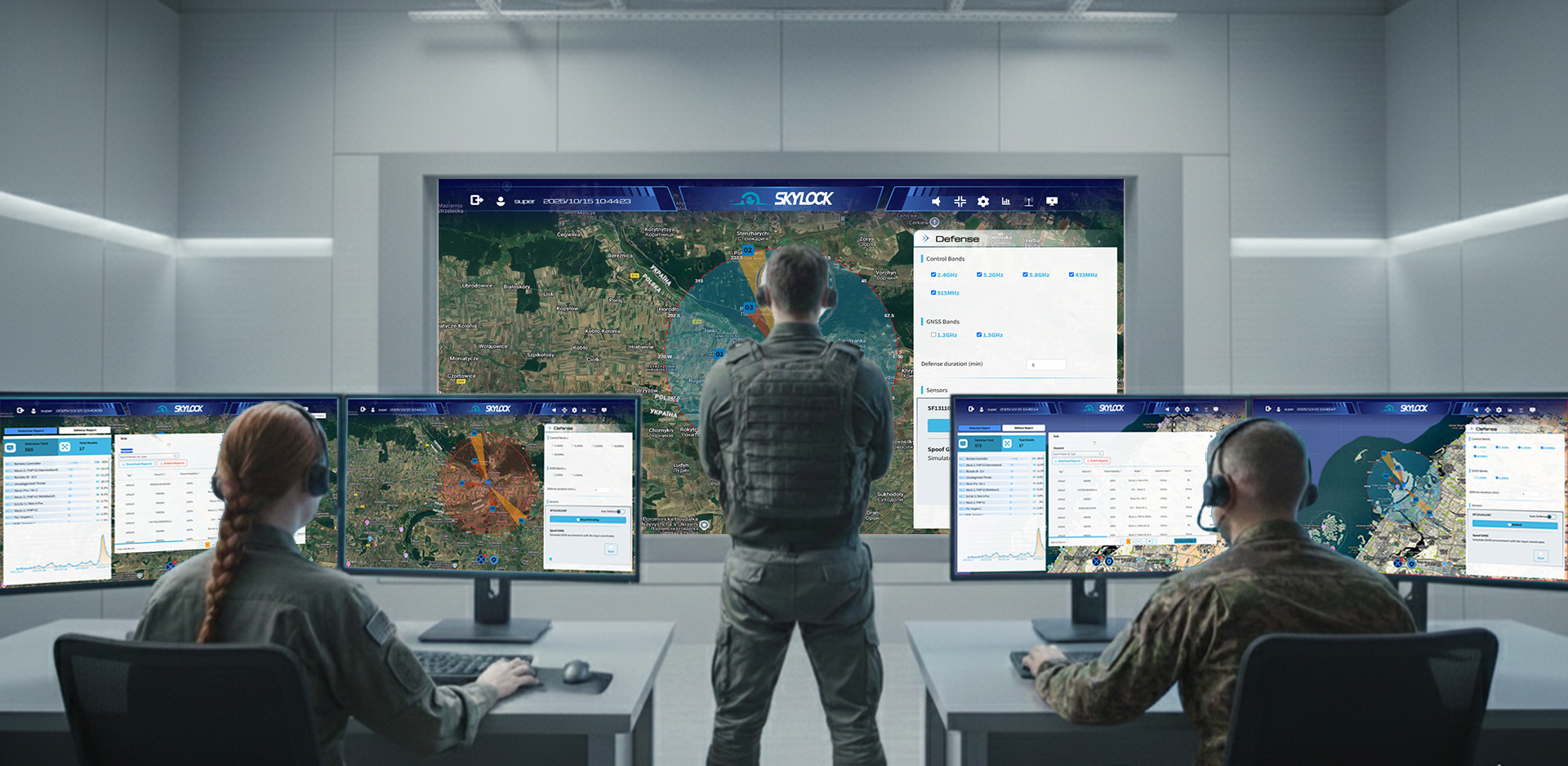 C4I command and control system for drone detection and defense operations