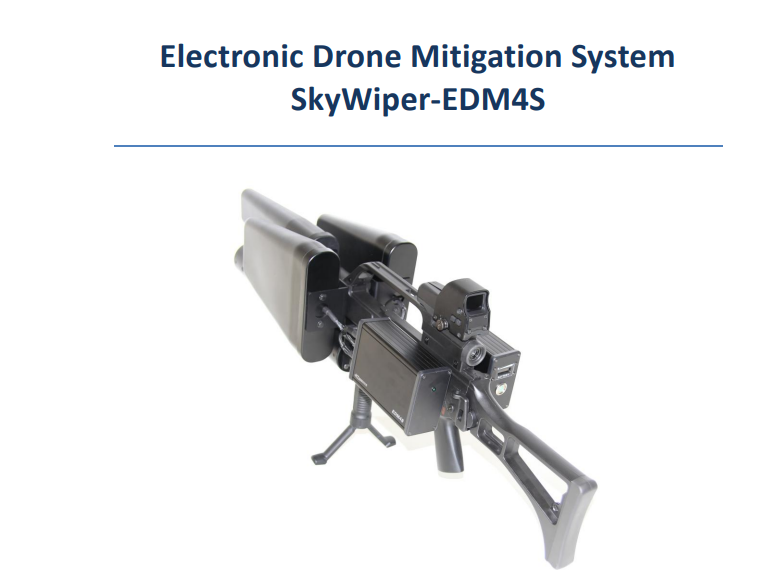 SkyWiper anti-drone gun solution