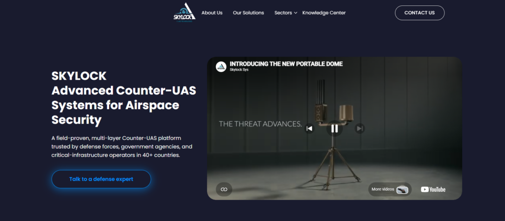 Skylock anti-drone gun and counter-UAS response solution