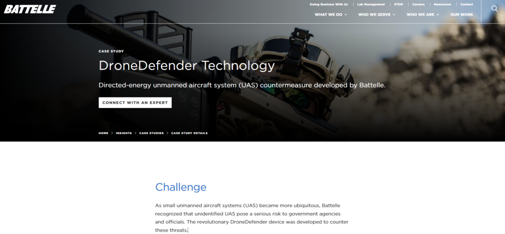 Battelle anti-drone gun